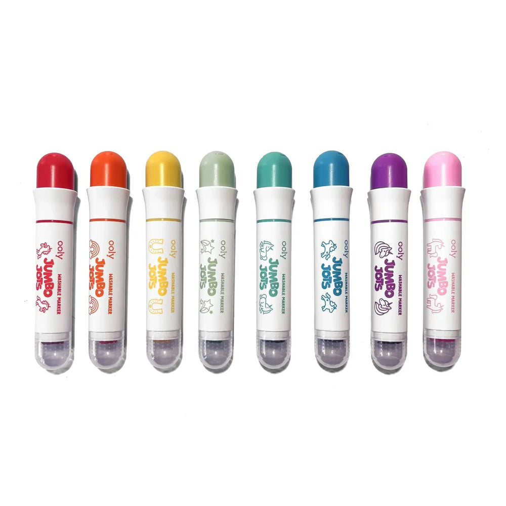 Jumbo Jots Dual Tip Unicorn Markers - Set of 8 Coloring Supplies Ooly 