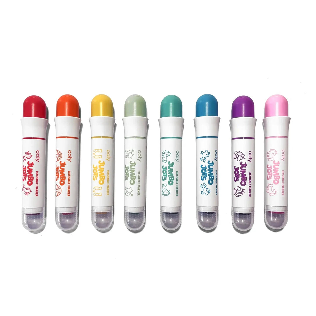Jumbo Jots Dual Tip Unicorn Markers - Set of 8 Coloring Supplies Ooly 