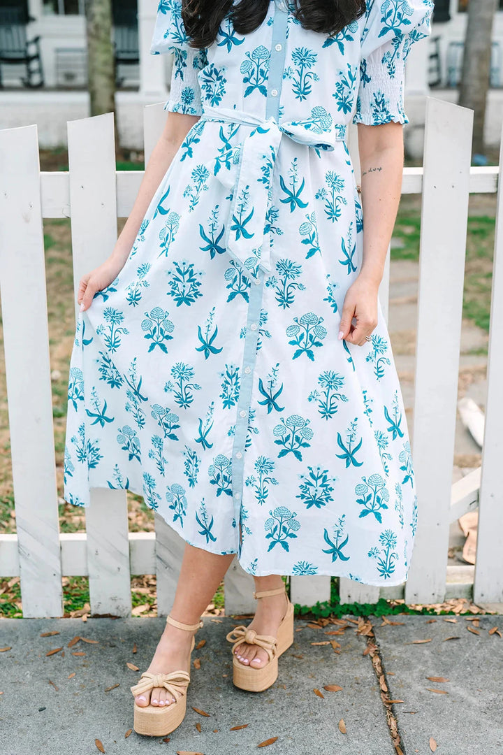 Kiawah - Indigo Meadow Womens Dress Victoria Dunn 