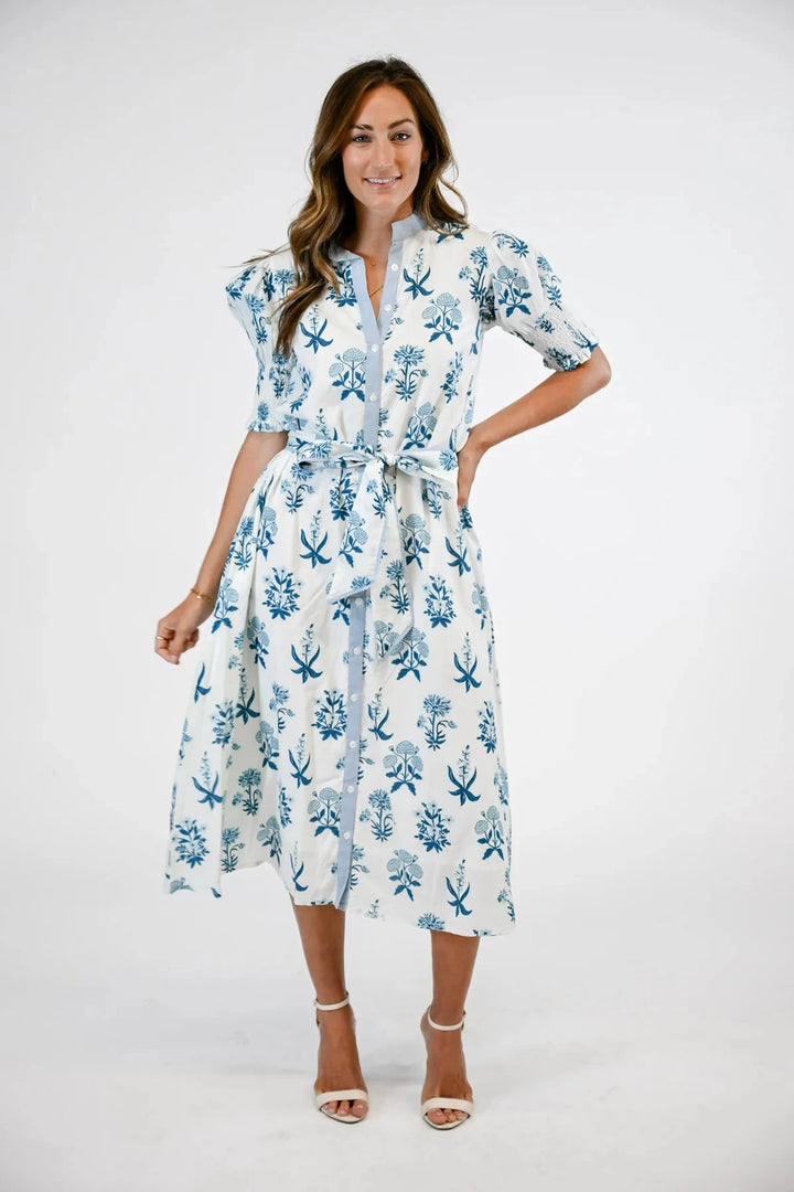 Kiawah - Indigo Meadow Womens Dress Victoria Dunn 
