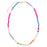 Kids 14" Colorblock with Rubber Sequin and Pearl Accents Necklace Girl Necklace Jane Marie 