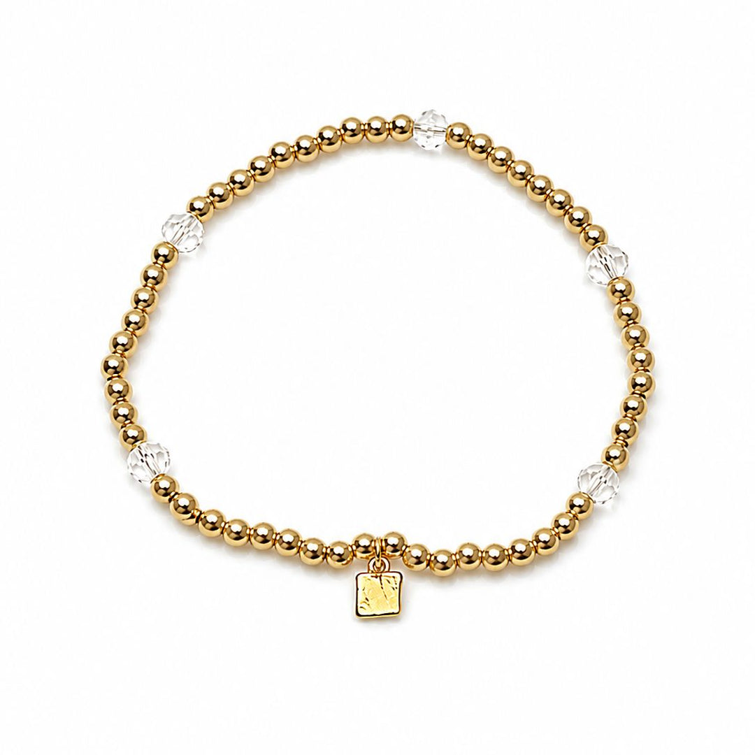 Kids 18K Gold Plated Gold Beaded Bracelet Girl Bracelet Jane Marie 