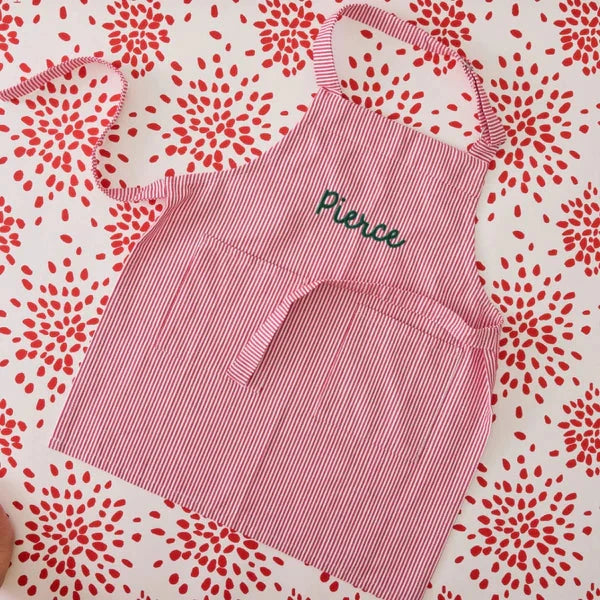 Kids’ Apron - Red Stripe Apron Weezie 