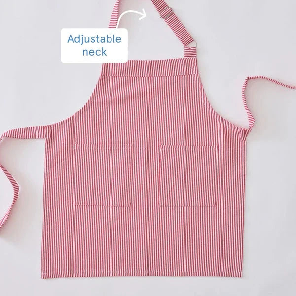 Kids’ Apron - Red Stripe Apron Weezie 