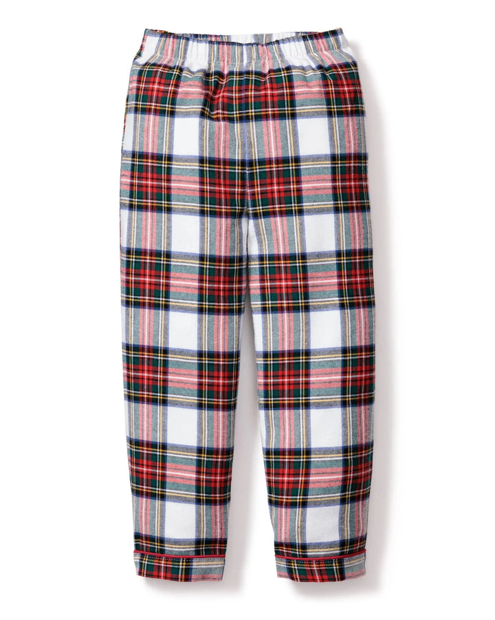 Kid's Brushed Twill Pajama Pant - Balmoral Tartan Boy Pajamas Petite Plume 