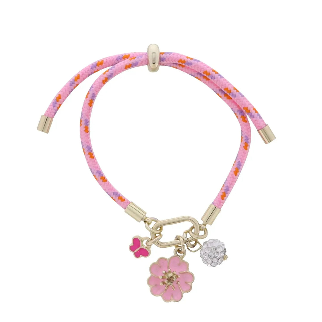Kids Multi Paracord Rope Bracelet Carabiner with Charms Girl Bracelet Jane Marie 