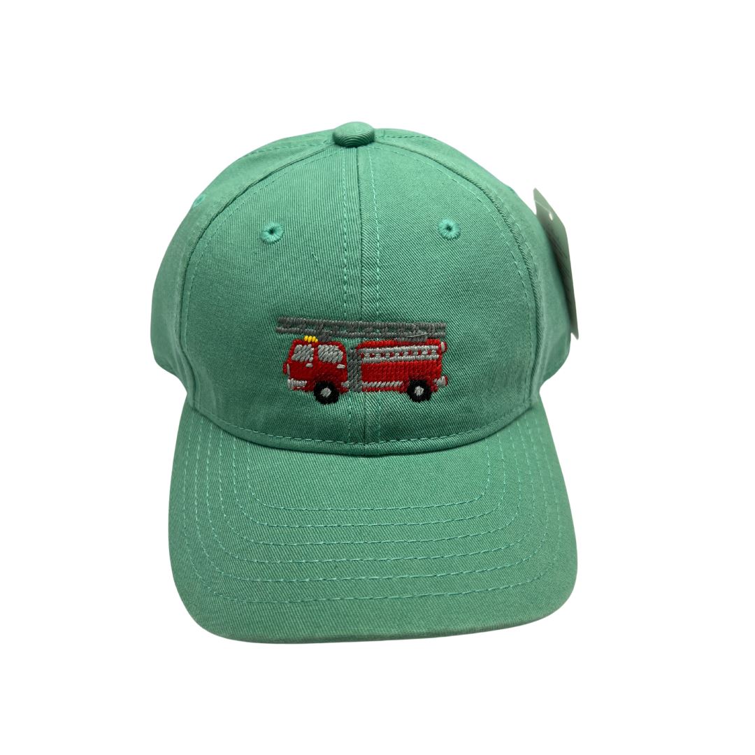 Kid's Needlepoint Hat - Fire Truck Boy Hat Harding Lane 