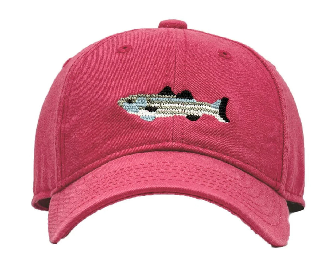 Kid's Needlepoint Hat - Striped Bass Boy Hat Harding Lane 