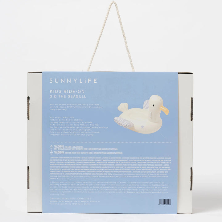 Kids Pool Float - Sid the Seagull Blue Stripe Pool Toys Sunny Life 