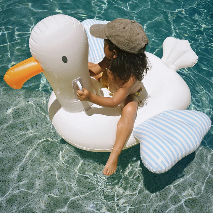 Kids Pool Float - Sid the Seagull Blue Stripe Pool Toys Sunny Life 