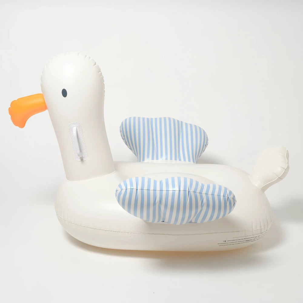 Kids Pool Float - Sid the Seagull Blue Stripe Pool Toys Sunny Life 