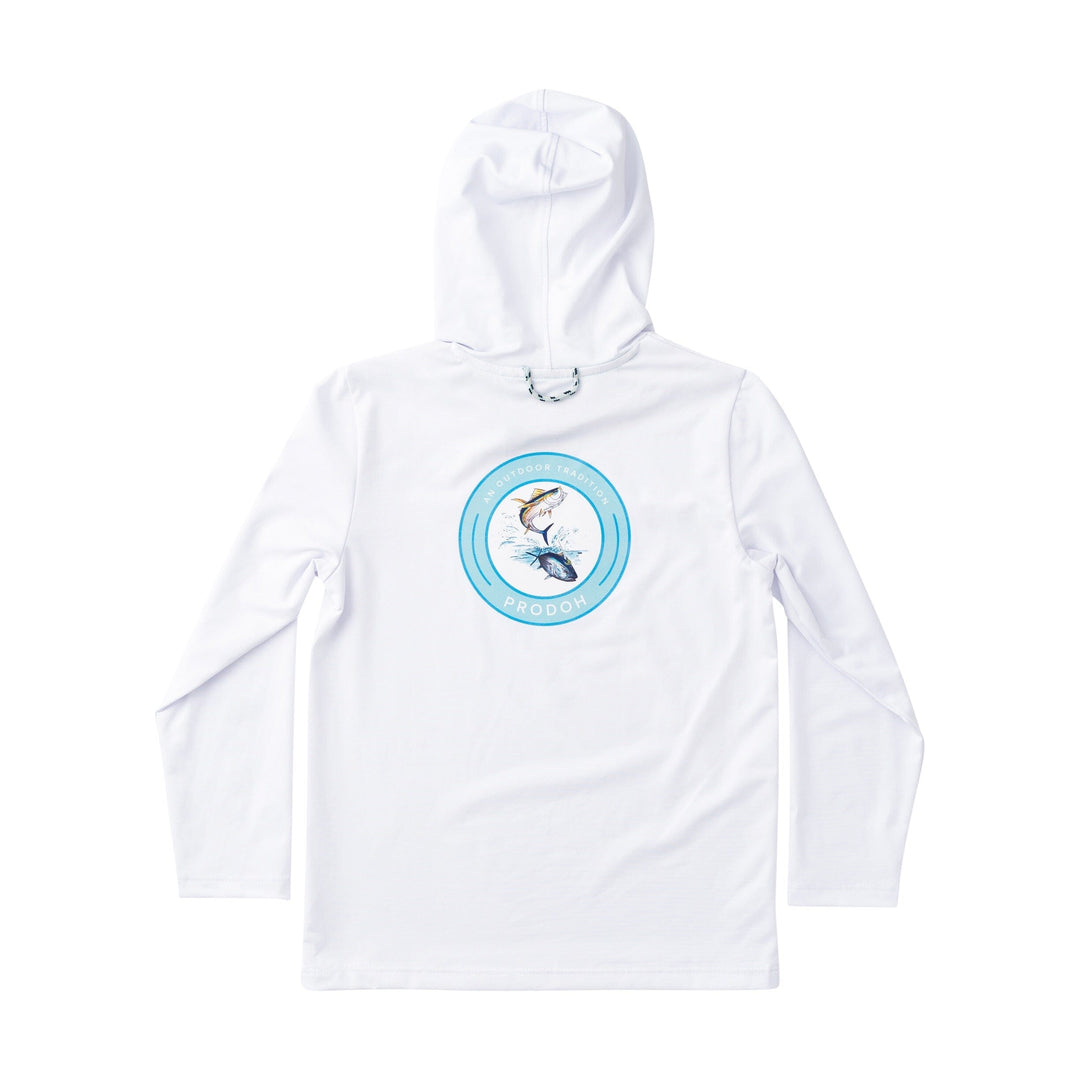Kid's Pro Performance Hoodie T-shirt - Bright White Boy Shirt Prodoh 