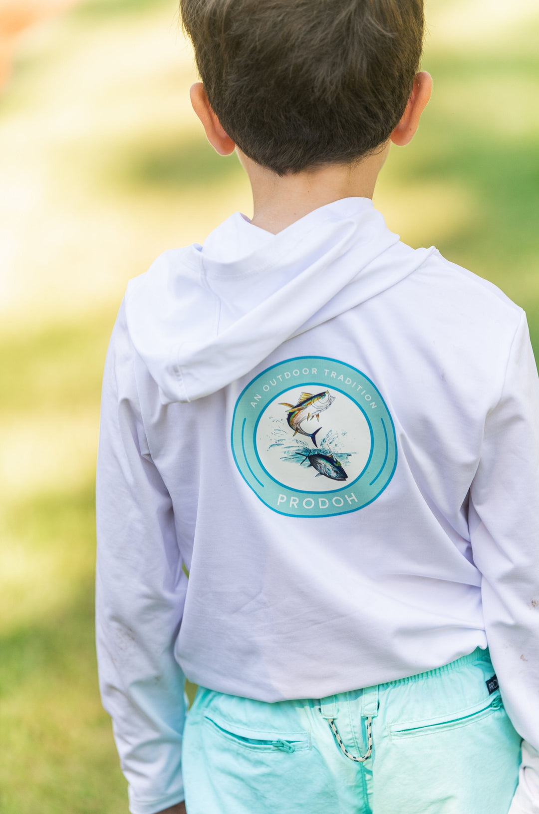 Kid's Pro Performance Hoodie T-shirt - Bright White Boy Shirt Prodoh 