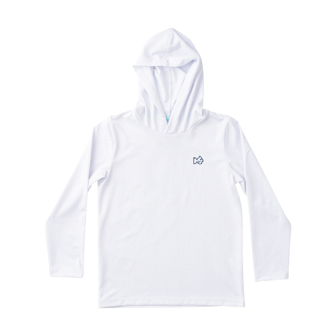 Kid's Pro Performance Hoodie T-shirt - Bright White Boy Shirt Prodoh 