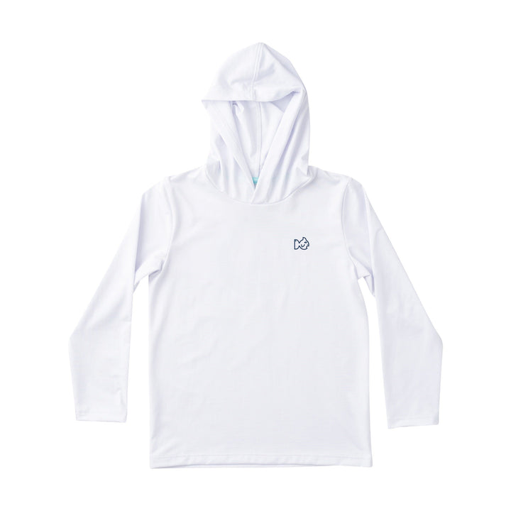 Kid's Pro Performance Hoodie T-shirt - Bright White Boy Shirt Prodoh 