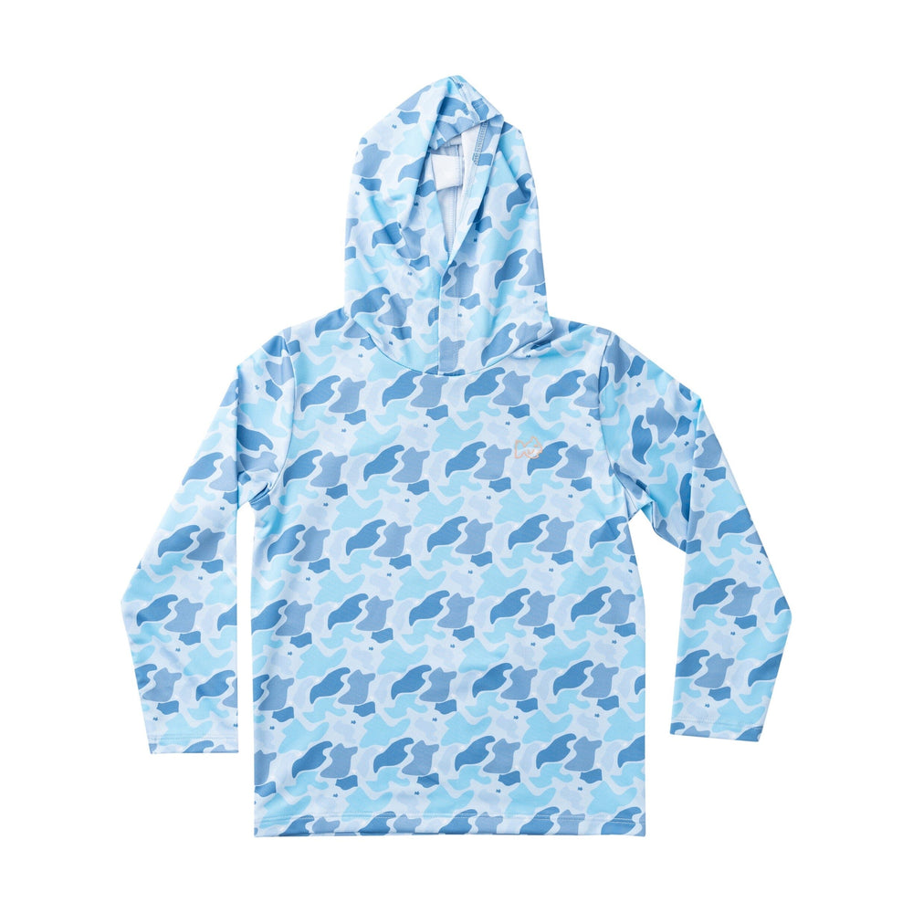Kid's Pro Performance Hoodie T-shirt - Windsurfer Camo Boy Shirt Prodoh 