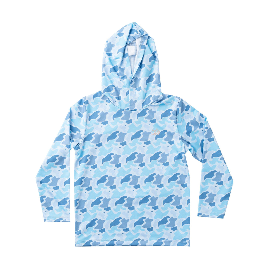Kid's Pro Performance Hoodie T-shirt - Windsurfer Camo Boy Shirt Prodoh 