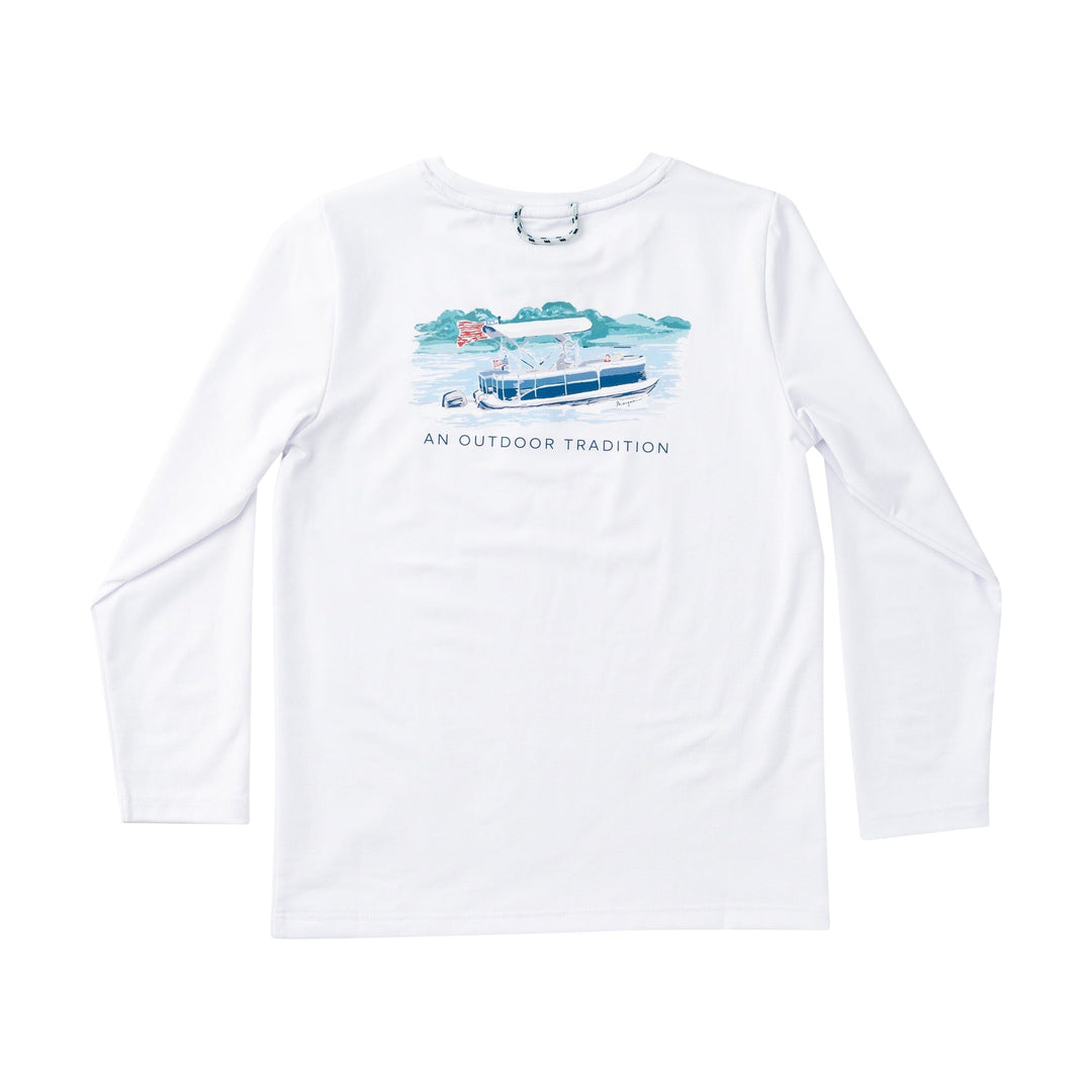 Kid's Pro Performance Long Sleeve T-shirt - Bright White Boy Shirt Prodoh 