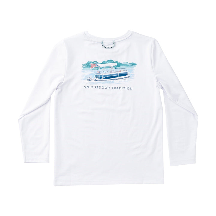 Kid's Pro Performance Long Sleeve T-shirt - Bright White Boy Shirt Prodoh 