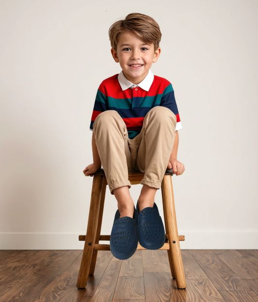 Kids Prodigy Driver Navy/White Floafers Children Shoes Floafers 