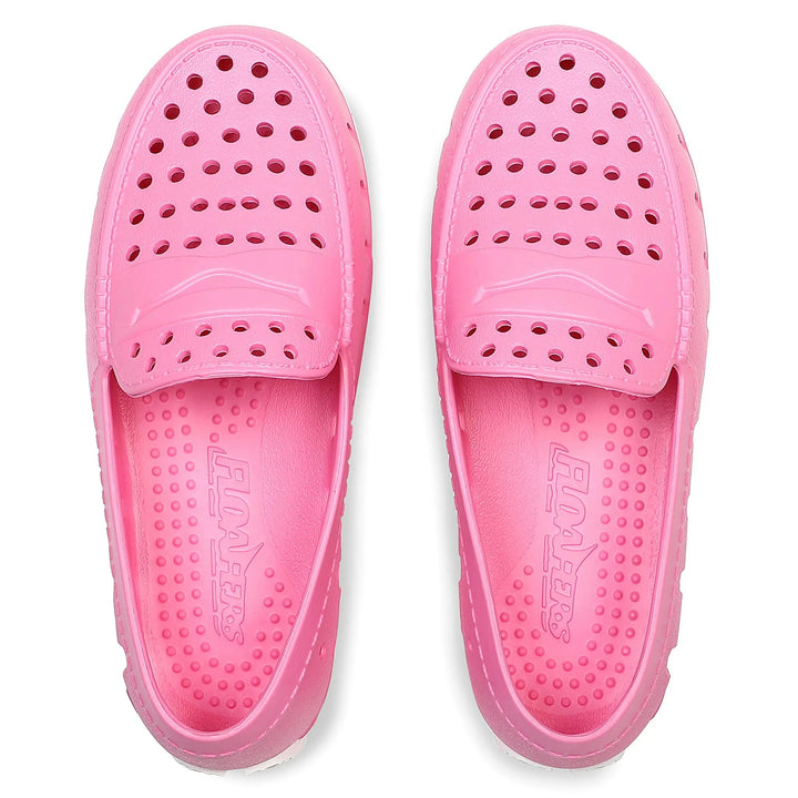 Kids Prodigy Driver Pink/White Children Shoes Floafers 