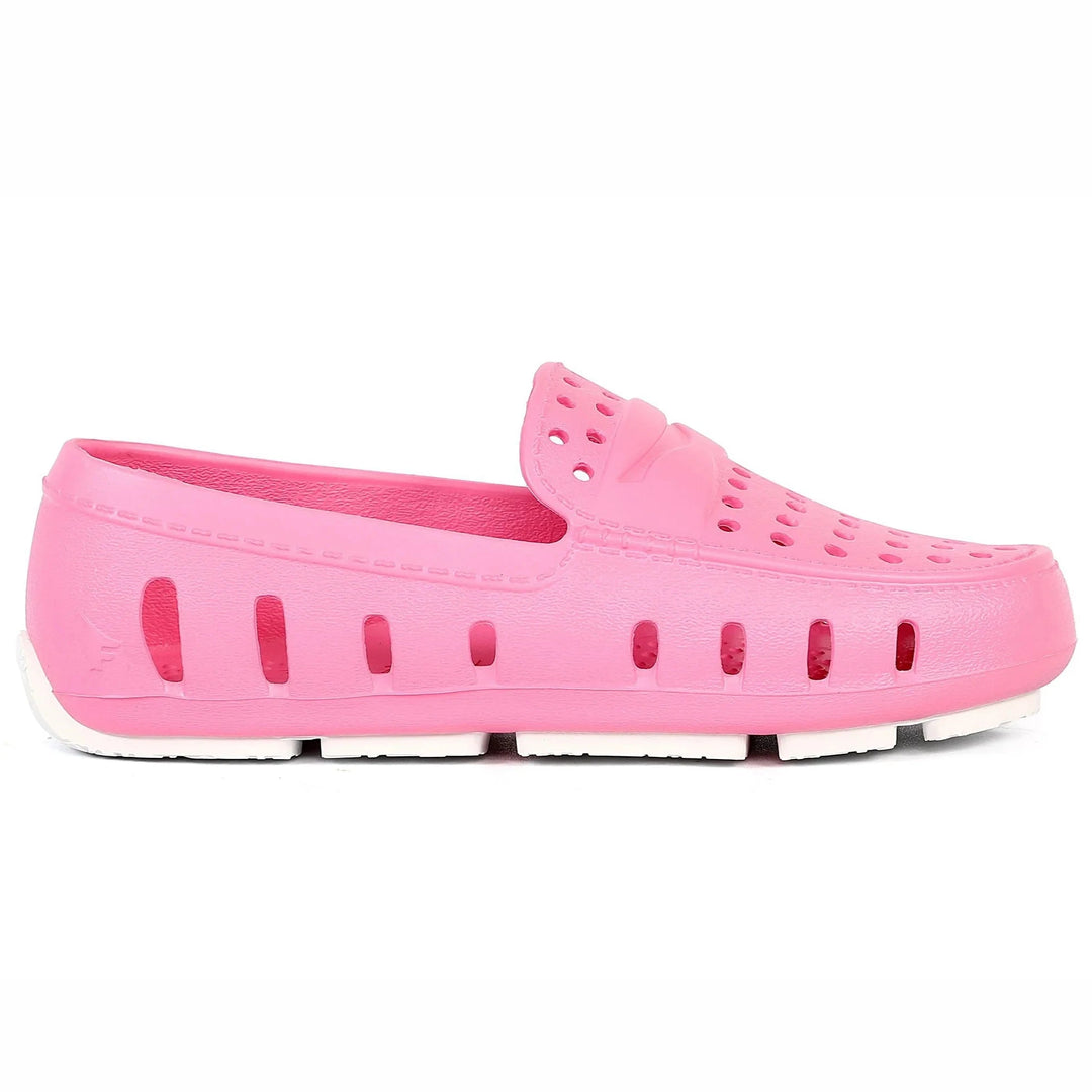 Kids Prodigy Driver Pink/White Children Shoes Floafers 