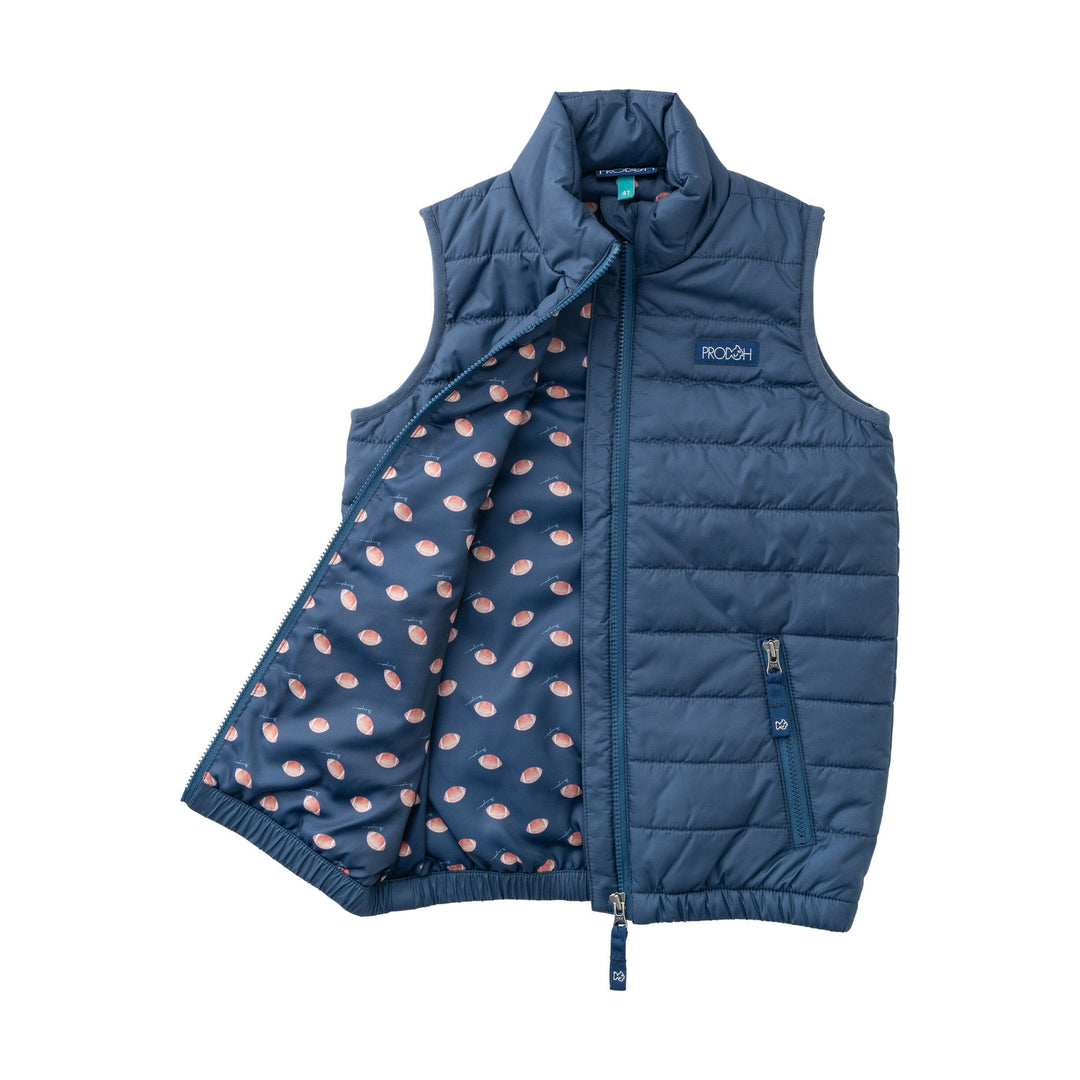 Kid's Puffer Vest - Dark Denim Boy Jacket Prodoh 