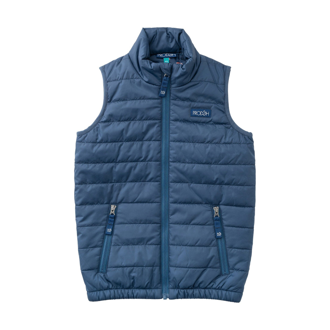 Kid's Puffer Vest - Dark Denim Boy Jacket Prodoh 