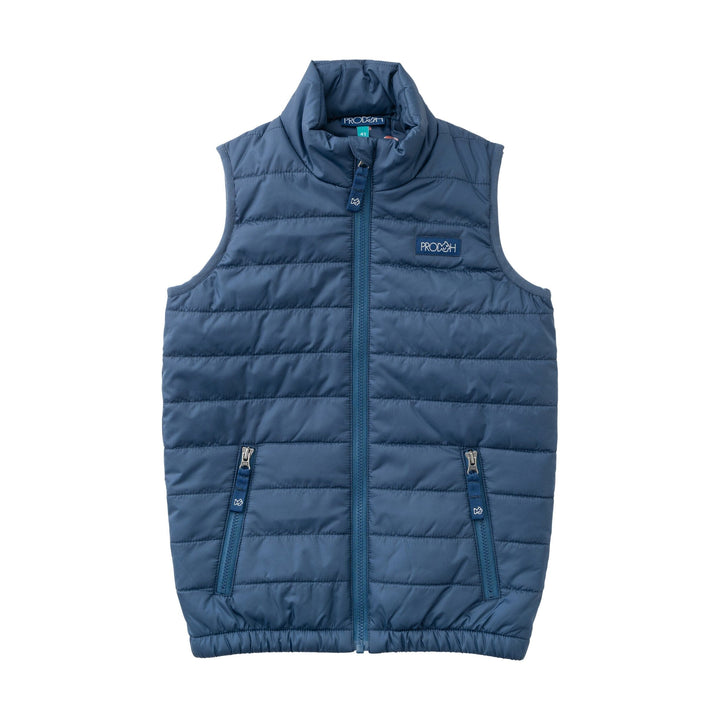 Kid's Puffer Vest - Dark Denim Boy Jacket Prodoh 