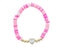 Kids Rubber Heart Bracelet Girl Bracelet Jane Marie Multi Pink and Crystal 