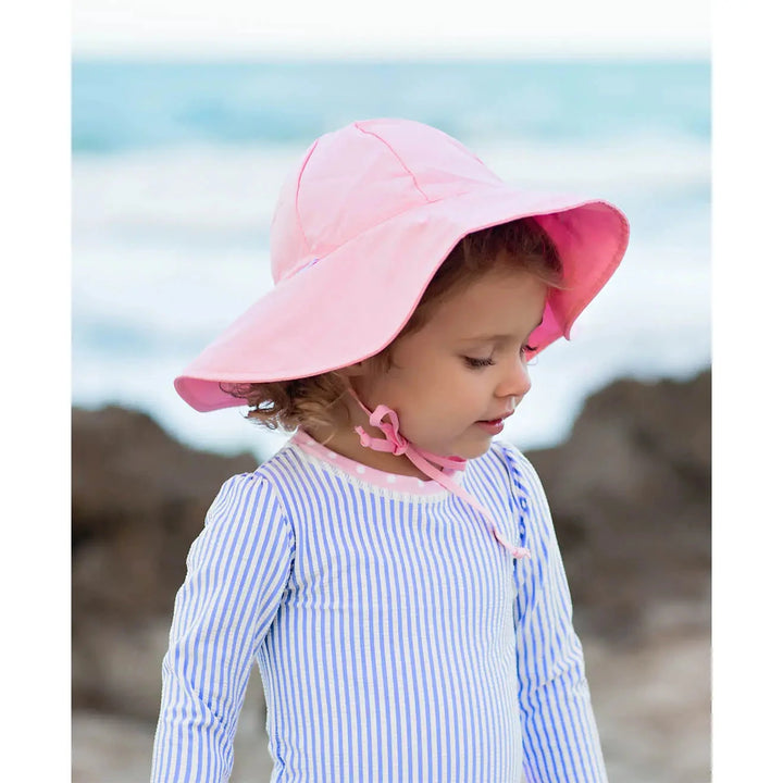 Kids Sun Protective Hat - Pink Child Sun Hat Rufflebutts 