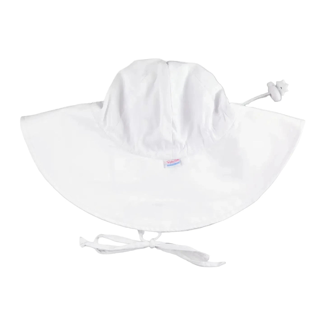 Kids Sun Protective Hat - White Child Sun Hat Rufflebutts 