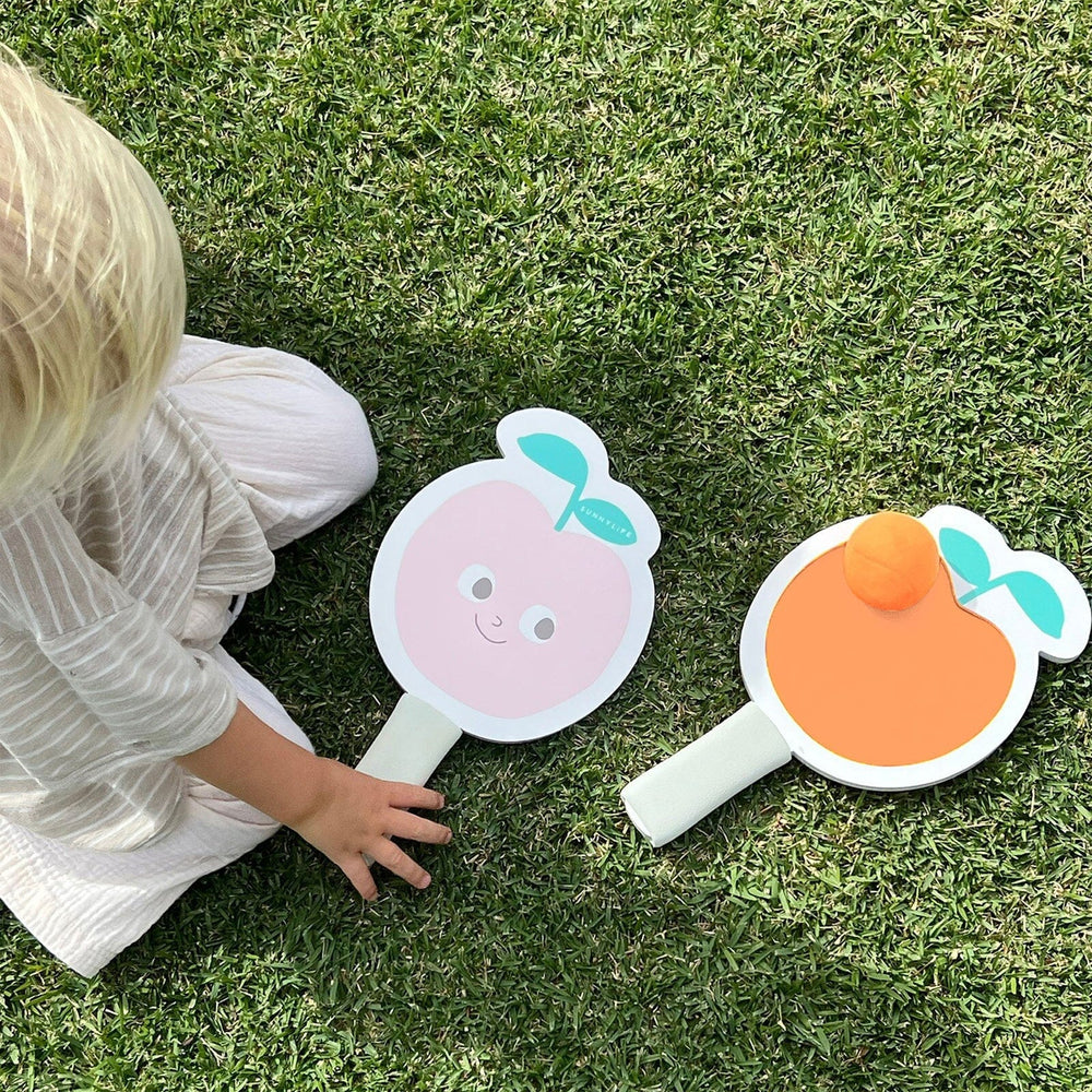 Kids Velcro Beach Bats - Poppy the Peach Pool Toys Sunny Life 