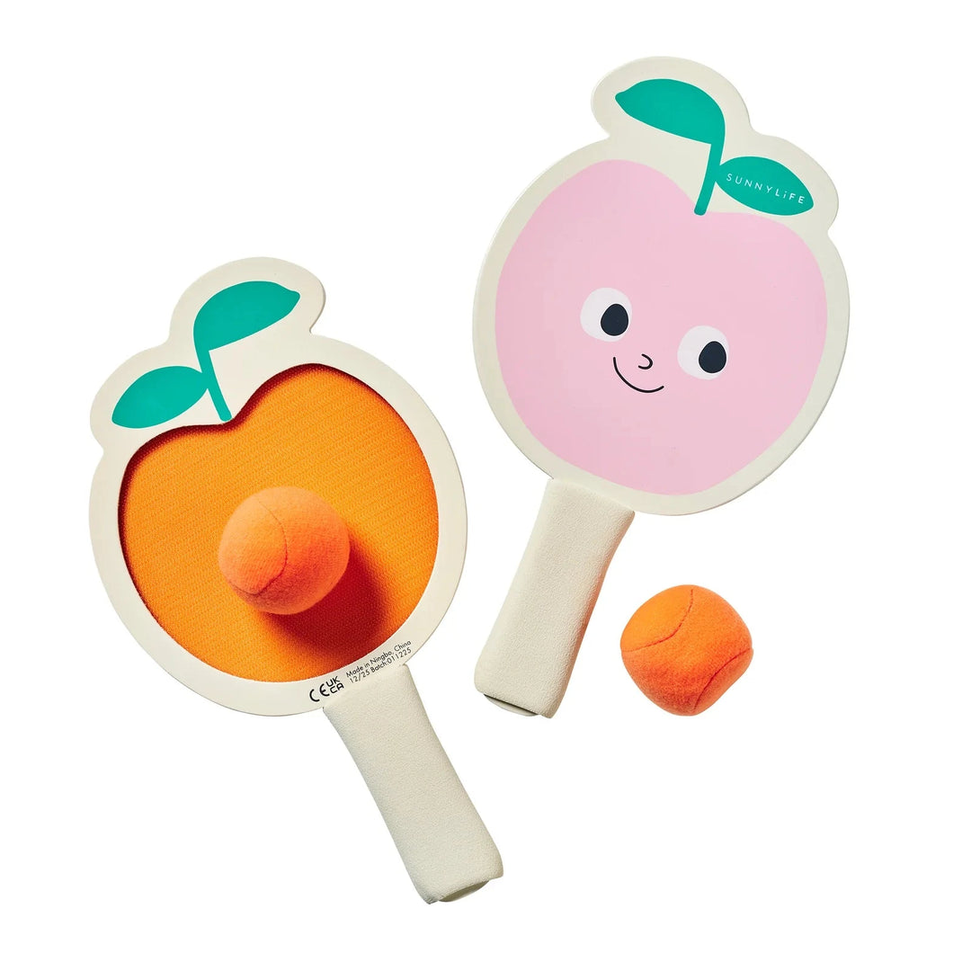 Kids Velcro Beach Bats - Poppy the Peach Pool Toys Sunny Life 