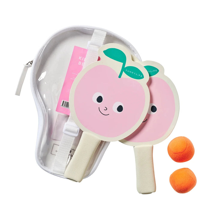 Kids Velcro Beach Bats - Poppy the Peach Pool Toys Sunny Life 
