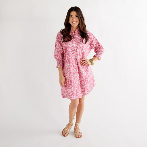 Kimberly Poppy Dress - Pink Womens Dress Caryn Lawn 