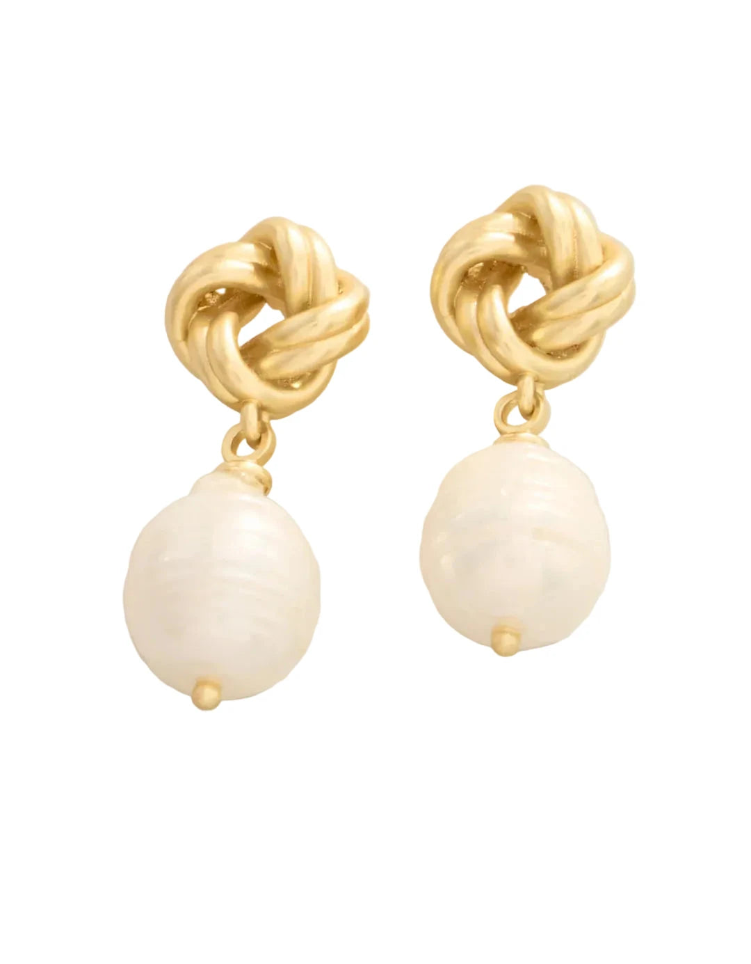 Knotted Pearl Earrings Womens Earrings Spartina 