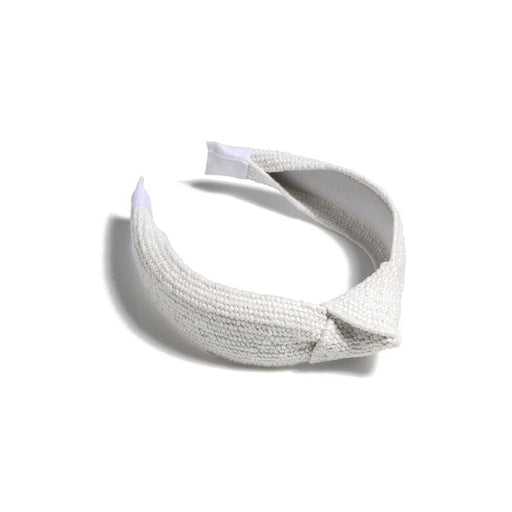 Knotted Woven Headband - White Womens Headband Shiraleah 