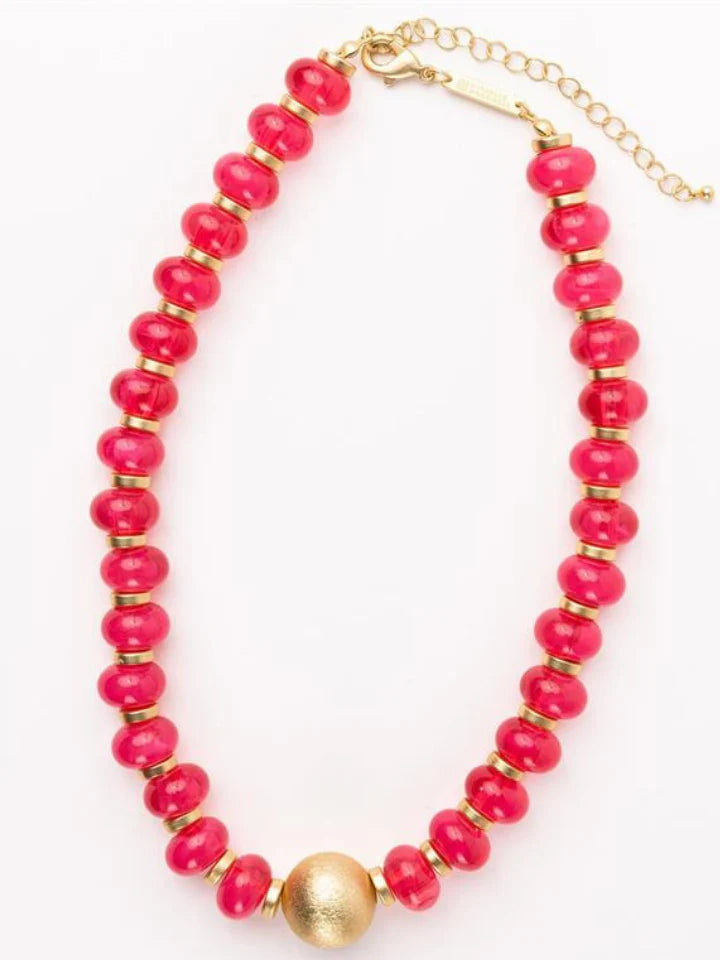 Kylie Necklace Womens Necklace Michelle McDowell Hot Pink 