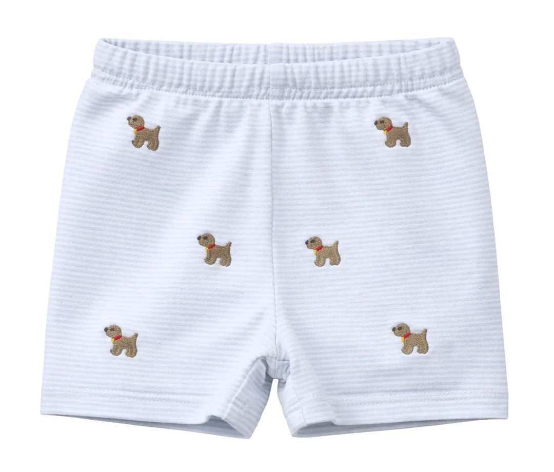 Labrador Leo Shorts - Light Blue Stripe Boy Shorts Zuccini Kids 