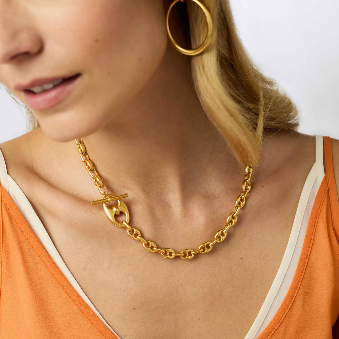 Laguna Demi Link Necklace - Gold Womens Necklace Julie Vos 