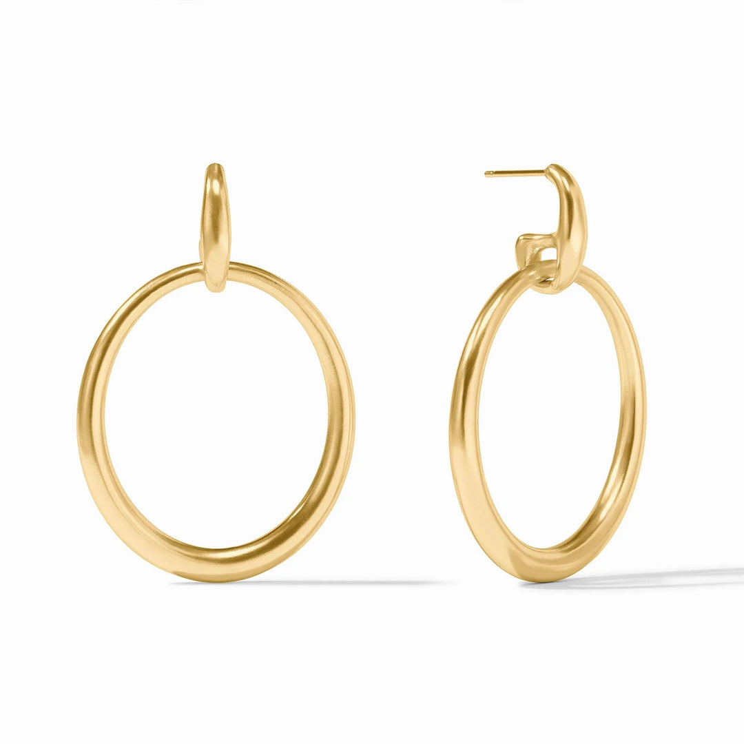 Laguna Doorknocker Earrings - Gold Womens Earrings Julie Vos 