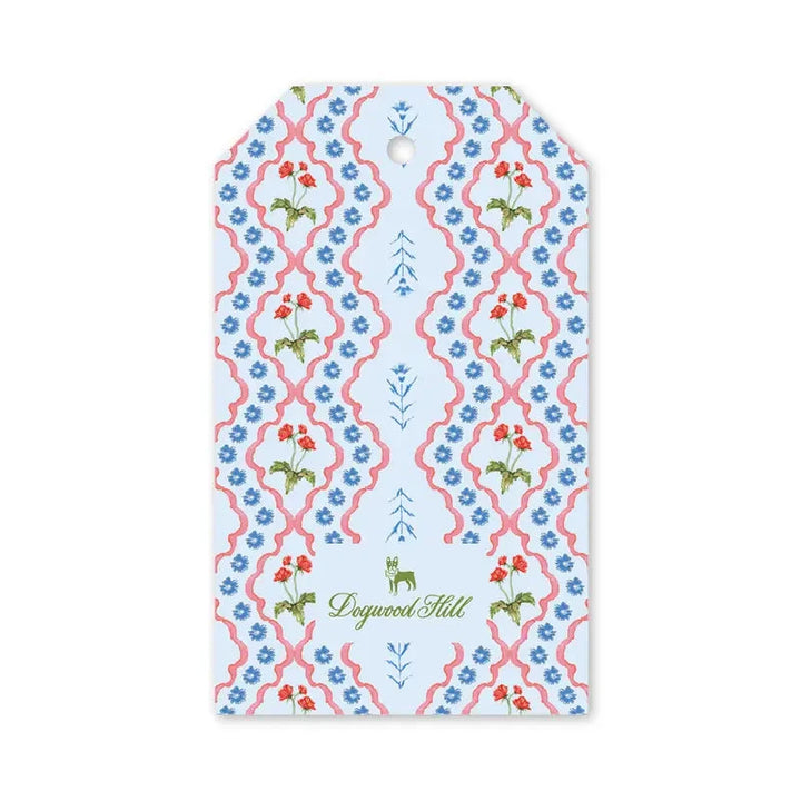 Lamia Damask Blue Gift Tags Gift Tags & Labels Dogwood Hill 