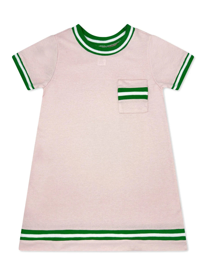 Landry Dress- Primrose Pink/Green Girl Dress Set Athleisure 