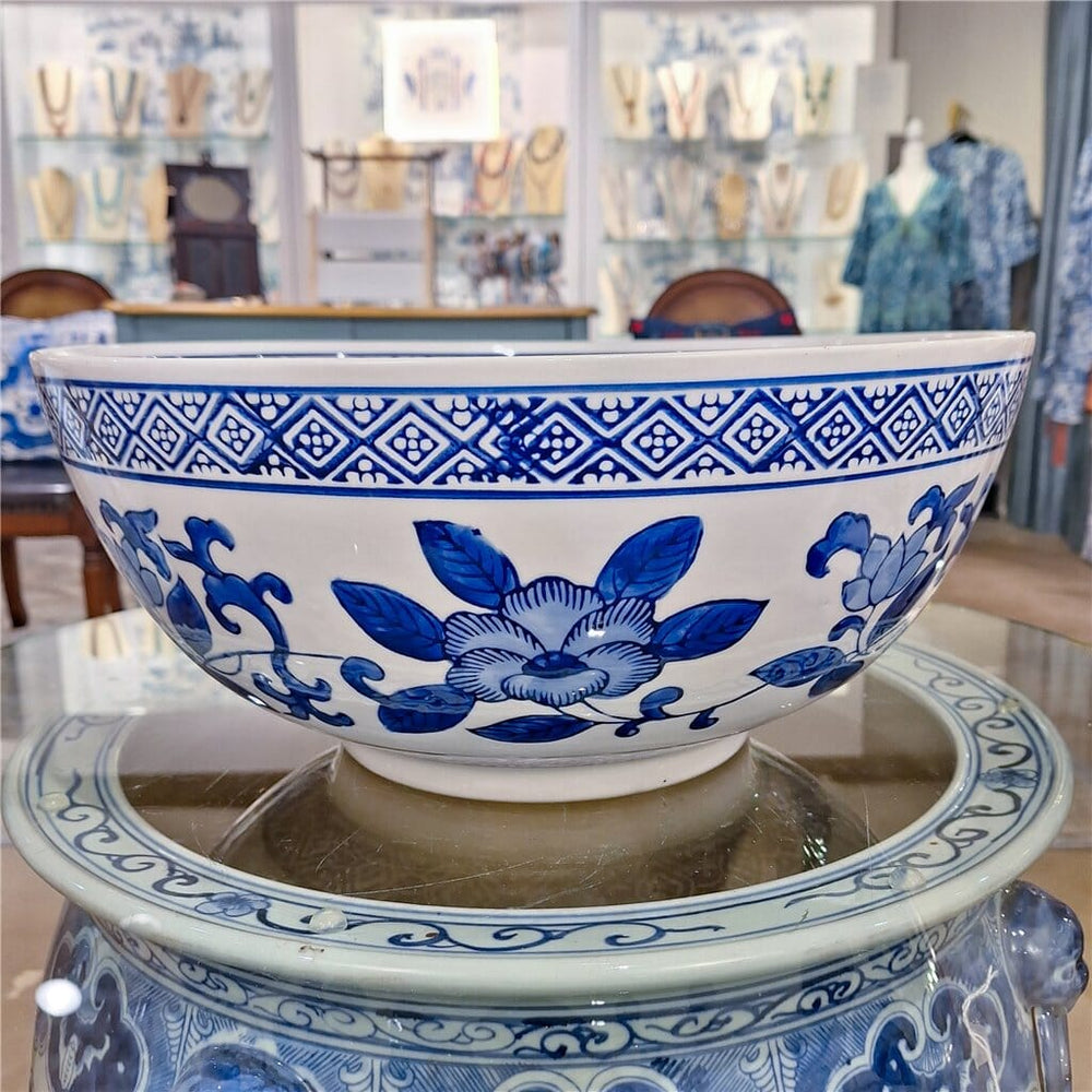 Large Chinoiserie Bowl Decorative Bowl Danny's Fine Porcelain 