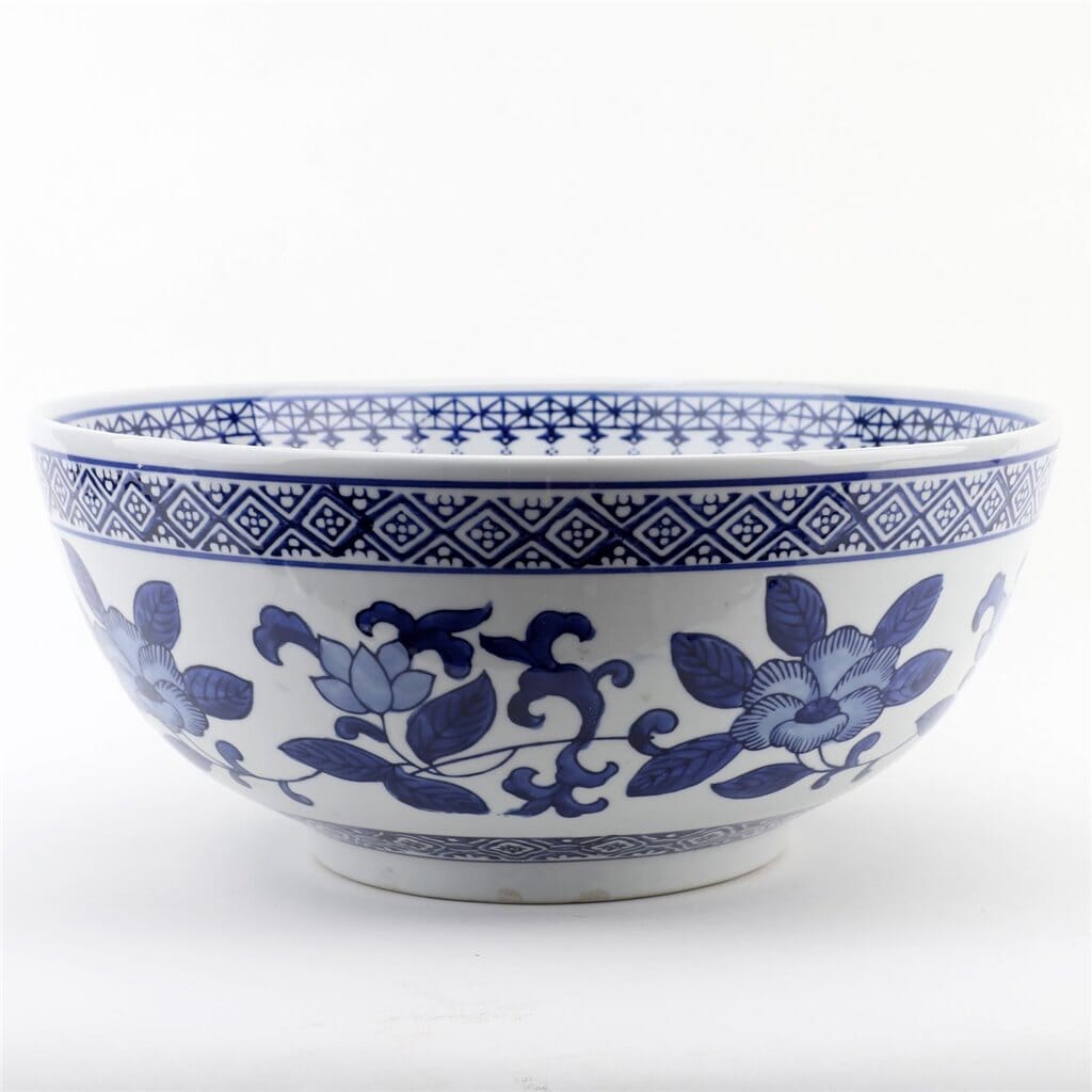 Large Chinoiserie Bowl Decorative Bowl Danny's Fine Porcelain 