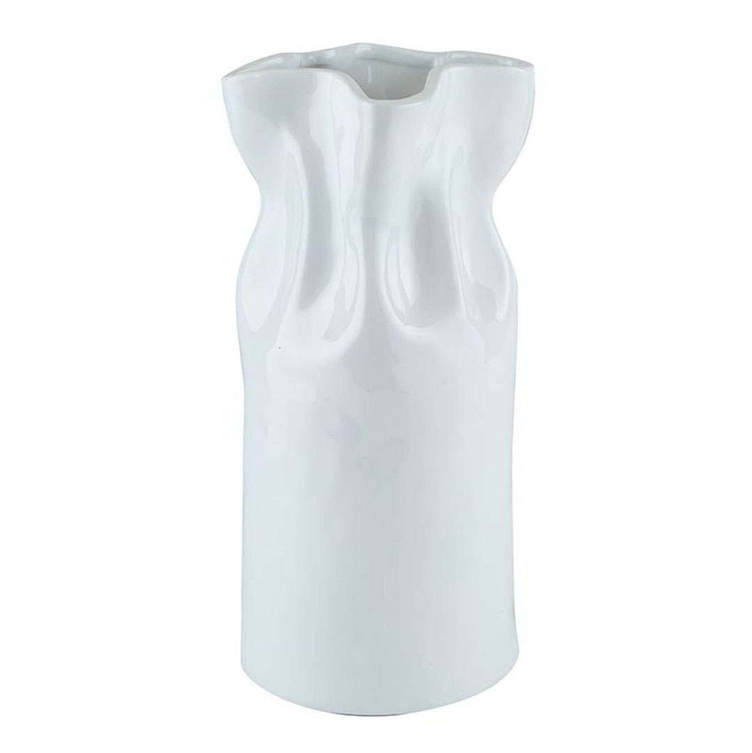 Large Cinched Ceramic Vase Vase Creative Brands - Santa Barbara Design Studio 