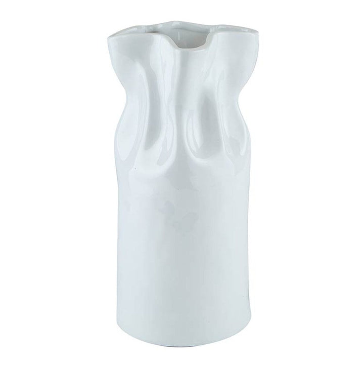 Large Cinched Ceramic Vase Vase Creative Brands - Santa Barbara Design Studio 