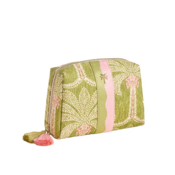 Large Cosmetic Pouch - Castillo Green Palms Cosmetic/Accessories Bags Spartina 