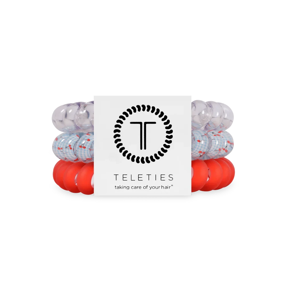 Large Teleties Womens Hair Accessory Teleties Basket of Cherries 